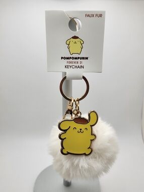POMPOMPURIN X FOREVER21 Faux Fur Keychain NWT